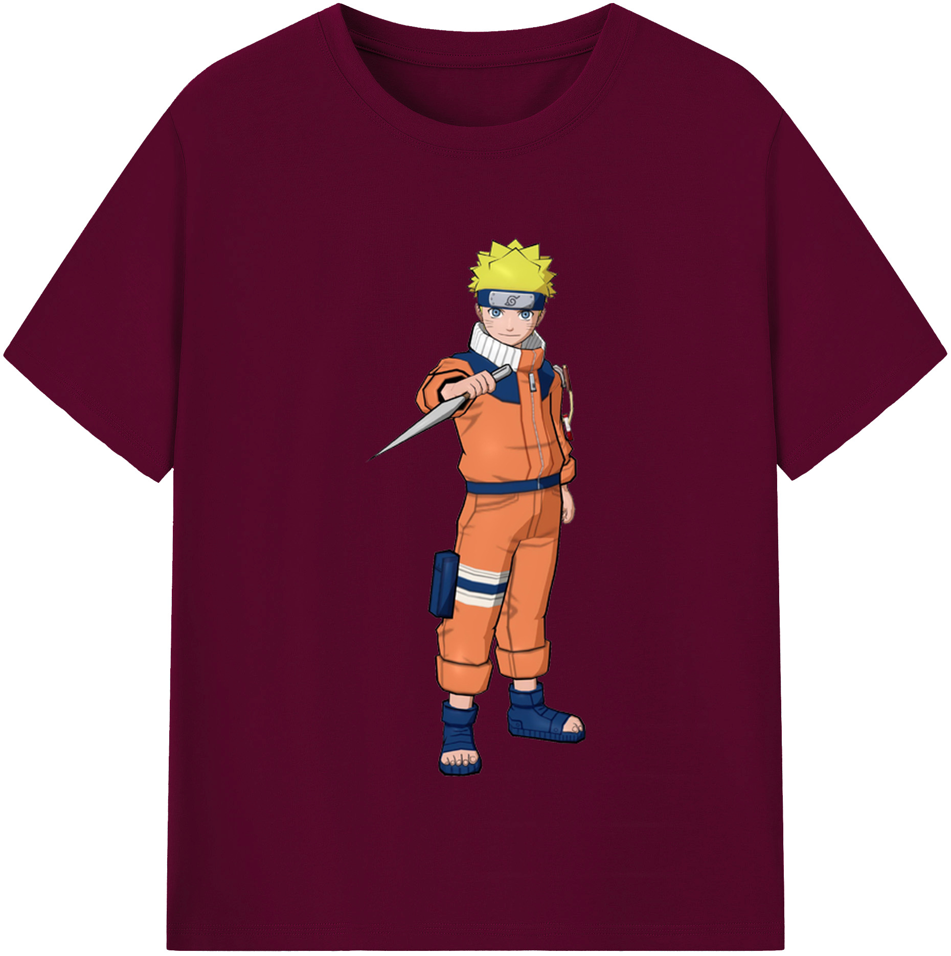 （画像用） NARUTO -ナルト- うずまき ナルト Uzumaki Naruto レディースカジュアルプリントTシャツ（綿100％）